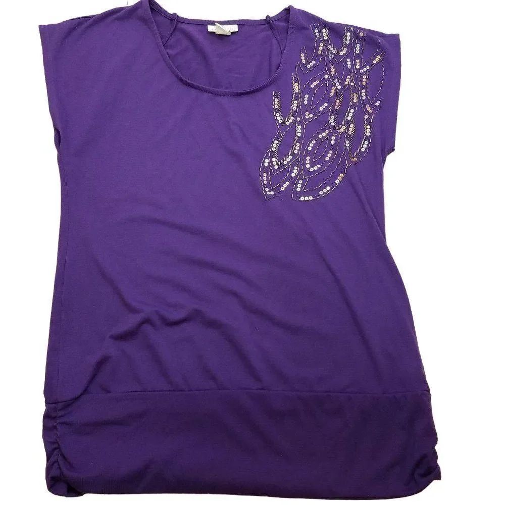 Tru Self embellished blouse M